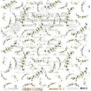 Colecao PETIT - Papel Vegetal  Manuscrito e folhas PET11 - Carina Sartor