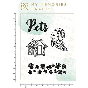 Coleção Meus Pets - Carimbo de Silicone (4 pçs)