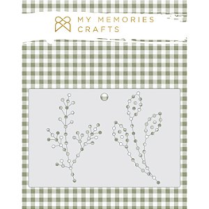 Coleção Meu Jardim - Regua de Costura Folhas - My Memories Crafts