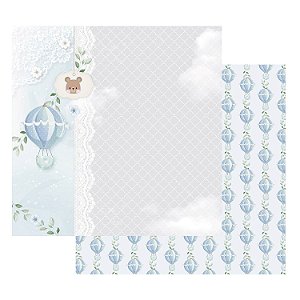 Coleção Amor Eterno Baby - Folha MENINO - Decore Crafts