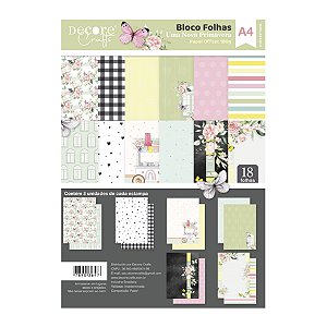 Coleção Uma Nova Primavera - Bloco A4 - Decore Crafts