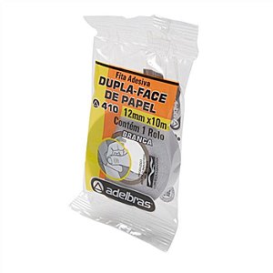 Fita Dupla Face Papel (410) - FlowPack - 18mm X 30m - Adelbrás