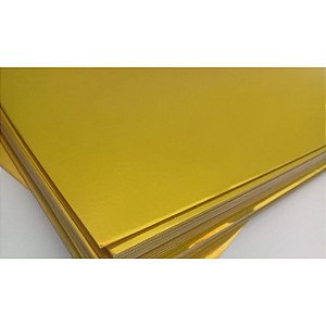 Papel Lamicote Dourado 250g  A4 - Conceito