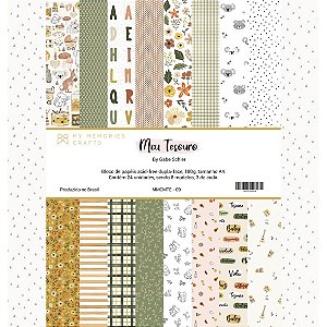 Colecao Meu Tesouro - Bloco A4 - My Memories Crafts
