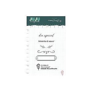 Colecao Nosso Encanto - Carimbo M Dia Especial - Juju Scrapbook