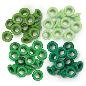 Ilhós escala de Verde - STANDARD EYELETS (60pc) - We R