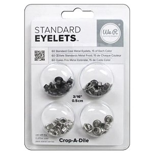 Ilhós escala de Prata - STANDARD EYELETS (60pc) - We R