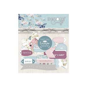 Coleção Doce Maria - Die Cuts Básicos (52 Elementos) - Decore Crafts