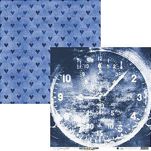 Coleção PAPYS - Papel Básico NAVY BLUE - Folha Cor BASE101 - Carina Sartor