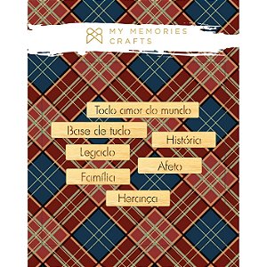 Colecao Meu Legado - Kit de Frases em Madeira - My Memories Crafts - MMCMLE-12