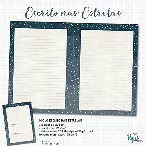 Miolo para Caderno - Escrito nas Estrelas (140x200mm) - Papel Bonito