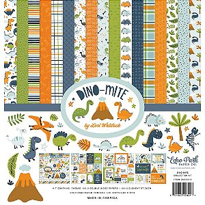 Dino-Mite - Kit Collection (12 papéis + 1 folha stickers) - Echo Park