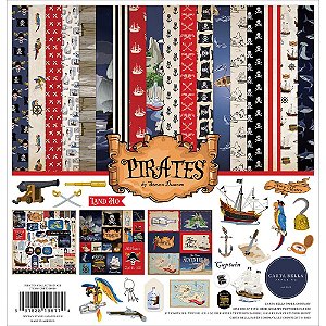 Pirates - Kit Collection (12 folhas + 1 Folha stickers) - Carta Bella