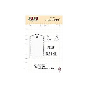 Colecao Magia do Natal - Carimbo G Tag Natal - JuJu Scrapbook