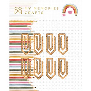 Coleção Minhas Memorias Escolares - Clips em Cortica Adesivada - MMCMME-16 - My Memories Crafts