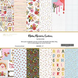 Coleção Minhas Memorias Escolares - Bloco 30,5x30,5 - My Memories Crafts