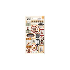 Coleção Escola de magia - Elementos em Chipboard Adesivado - Dany Peres