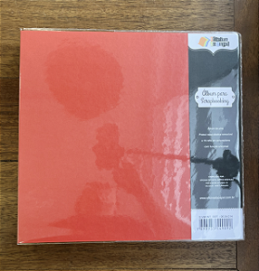 Album de pino G - 30,5x30,5cm - Vermelho Intenso - Oficina do Papel