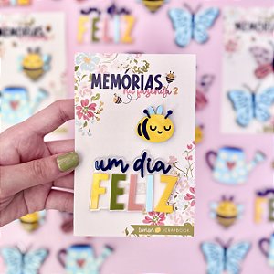 ColeçãoMEMÓRIAS na FAZENDA 2 - Acrilico Abelha e Título - Lemon Scrapbook