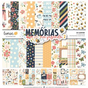 Memórias na Fazenda 2 - Bl. 30,5x30,5cm - Lemon Scrapbook