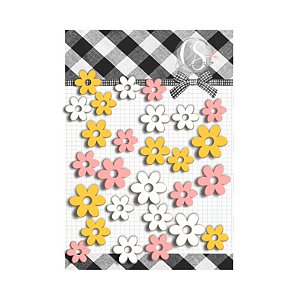 Colecao KINGDOM - Acrilico Mini Flores (21pçs) KIN25 - Carina Sartor