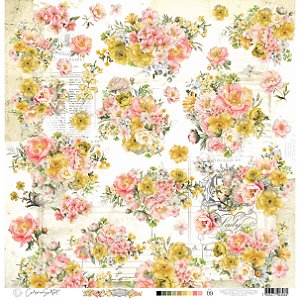 Colecao KINGDOM - Papel Vegetal FLORES 140G - KIN09 - Carina Sartor