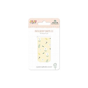 Coleção Pequenos Companheiros - Marcador Magnetico Minha Flor - JuJu Scrapbook