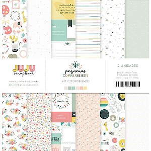 Coleção Pequenos Companheiros - Kit Coordenado - JuJu Scrapbook