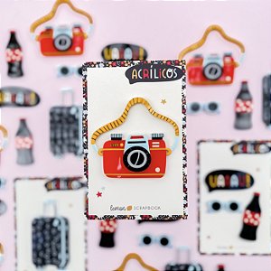 Coleção Parque de Diversões 2 - Acrílico Camera - Lemon Scrapbook