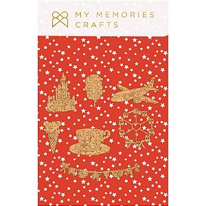 Coleção Minha Diversão - Apliques em Cortiça (7pçs) MDIV16 - My Memories Crafts