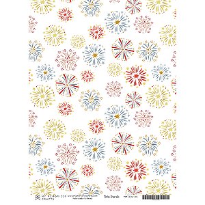 Coleção Minha Diversão - Papel Vegetal A4 FOGOS - MDIV09 - My Memories Crafts