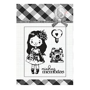 Coleção AMORECOS - Carimbo Boneca (4pçs) AMO35 - Carina Sartor