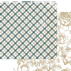 Coleção The Green - Folha 606 - XADREZ - 180g - Decore Craft