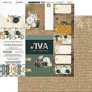 Coleção The Green - Folha 605 - CARDS - 180g - Decore Craft