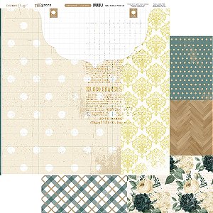 Coleção The Green - Folha 603 - BACKGROUND - 180g - Decore Craft