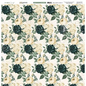 Coleção The Green - Folha 602 - FLORAL - 180g - Decore Craft