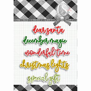 Coleção LIGHTS - Acrílico Titulos Inglês (5pçs) LIG04 - Carina Sartor