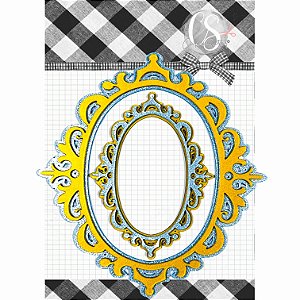 Coleção PICCOLI - Acrilico Moldura Oval (2pçs) PIC19 - Carina Sartor