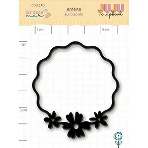 Coleção Lar Doce Mar - Aplique em Blackboard - Sossego - Juju Scrapbook