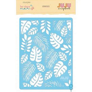 Coleção Lar Doce Mar - Stencil Tranquilidade - Juju Scrapbook