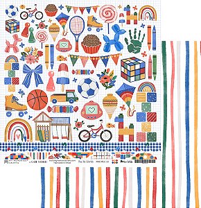 Colecao Meu dia Colorido - Folha 01 - MMCMCC-01 - My Memories Crafts