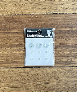Brad Set -White Rhinestone (9pçs)