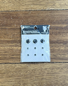 Brad Set - Black Rhinestone (9pçs)