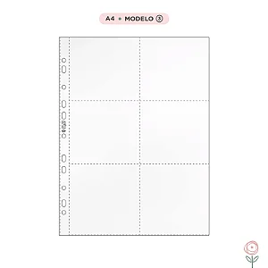 Plásticos para Álbum A4 - Modelo 3 - JuJu Scrapbook