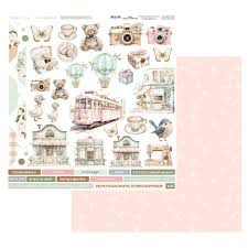 Coleção COISAS PARA CONTAR - Recortes Trem - Folha 0807 - 180g - Decore Craft