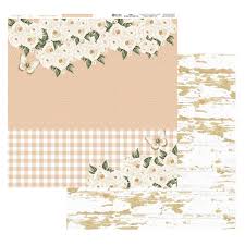 Coleção COISAS PARA CONTAR - Básico Floral c/ Xadrez - Folha 0805 - 180g - Decore Craft