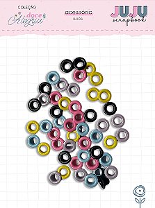 Coleção Doce Alegria - Ilhós - Juju Scrapbook