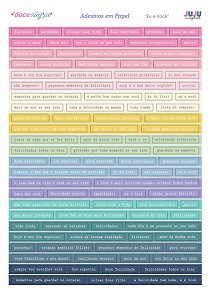 Coleção Doce Alegria - Adesivos em papel Eu e Voce - Juju Scrapbook
