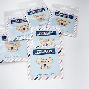 Coleção CORAGEM - Pin Coala - Lemon Scrapbook