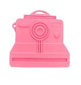 Coleção FOFURA - Aplique Camera Rosa impressa 3D (2pçs) FOF24 - Carina Sartor